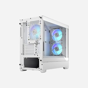 Fractal Design Pop Mini Air Blanc - Boîtier PC Mini Tower micro ATX/Mini-ITX, 2x120mm Avant, 1x120mm Arrière, Acier/Verre Trempé, USB 3.2 Gen 1 - Miniature 4