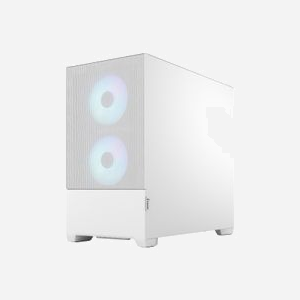 Fractal Design Pop Mini Air Blanc - Boîtier PC Mini Tower micro ATX/Mini-ITX, 2x120mm Avant, 1x120mm Arrière, Acier/Verre Trempé, USB 3.2 Gen 1 - Miniature 5