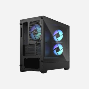 Fractal Design Pop Mini Air Noir - Mini Tower micro ATX/Mini-ITX - 2x120mm Avant, 1x120mm Arrière - Acier/Verre Trempé - USB 3.2 Gen 1 - Ref FD-C-POR1M-06 - Miniature 4