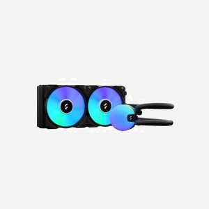 Fractal Design Lumen S24 v2 RGB - Refroidisseur liquide AIO pour processeur, radiateur 272mm, 2x120mm 500-2000tr/min, sockets Intel/AMD, RGB, 22dBA