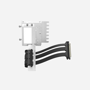 Fractal Design Flex 2 Kit GPU Universel Blanc, PCIe 4.0, Support 1 Carte Graphique, Compatible North/Focus 2/Define 7/Meshify 2/Torrent, Câble Adaptateur 19.5cm - Miniature 3