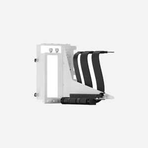 Fractal Design Flex 2 Kit GPU Universel Blanc, PCIe 4.0, Support 1 Carte Graphique, Compatible North/Focus 2/Define 7/Meshify 2/Torrent, Câble Adaptateur 19.5cm - Miniature 5