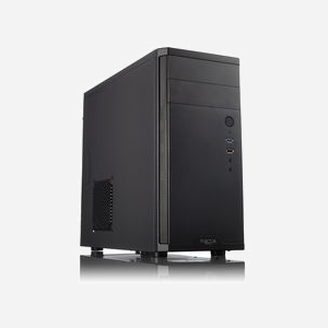 Fractal Design Core 1100 Mini Tower Noir, microATX/Mini-ITX, 2x 5.25", 2x 3.5", 1x120mm avant, USB 3.2 Gen 1, Filtre anti-poussière