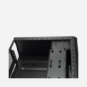 Fractal Design Core 1100 Mini Tower Noir, microATX/Mini-ITX, 2x 5.25", 2x 3.5", 1x120mm avant, USB 3.2 Gen 1, Filtre anti-poussière - Miniature 2