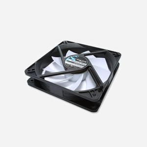 Fractal Design Silent Series R3 120mm - Ventilateur Boîtier PC 12cm, 1200 tr/min, 20.5dB, 46.5 CFM, 0.78 mmH2O, 3-Pin, Noir/Blanc - Miniature 2