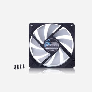 Fractal Design Silent Series R3 120mm - Ventilateur Boîtier PC 12cm, 1200 tr/min, 20.5dB, 46.5 CFM, 0.78 mmH2O, 3-Pin, Noir/Blanc - Miniature 3