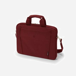 DICOTA Slim Case Base 13-14.1 Sac Messenger Rouge Polyester 35.8cm (14.1") Compartiment 350x245x30mm, Poche Frontale, Sangle Amovible, 365x275x40mm