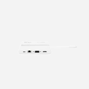 DICOTA D31729 Station d'accueil USB-C 9-en-1 Blanc - 2x USB-A 3.2 Gen 1, 2x USB-C 3.2 Gen 1, HDMI 4K, VGA HD, Ethernet RJ45, Lecteurs SD/MicroSD, USB Power Delivery 3.0 100W - Miniature 3