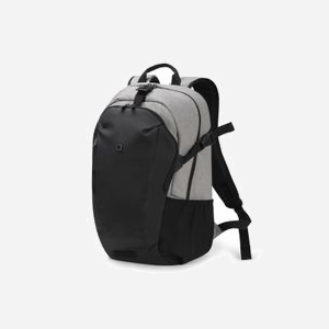 DICOTA GO Sac à Dos 39.6cm (15.6") Gris Polyester 22L D31764 : Compartiment HDF, Poche Avant, Sangles Compression, Housse de Pluie intégrée 320x480x145mm 800g