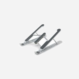 DICOTA D31889 Support Laptop Aluminium/Silicone Noir/Argent, 1 périphérique, 7 positions hauteur, 265x60x160mm, antidérapant, 340g - Miniature 5