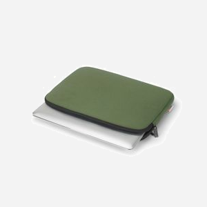 BASE XX D31968 Housse Ordinateur Portable 13.3" (33.8cm) Polyuréthane Vert Olive, Dimensions Compartiment 330x230x30mm, Résistant Rayures - Miniature 4