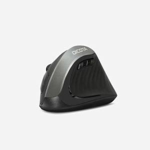 DICOTA D31981 Souris Ergonomique Bluetooth 1600 DPI, 5 Boutons, Droitier, Noir, Piles AA incluses, 76x75x110mm, 120g - Miniature 2