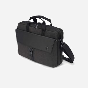DICOTA D31497-DFS Malette Noire pour Surface/Ordinateur Portable jusqu'à 15.2" Polyester Noir, Compartiments Tablette/Accessoires, Sangle et Trolley