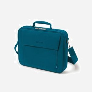 DICOTA Eco Multi BASE D30919-RPET Malette 15.6" Polyester Bleu, Compartiment Rembourré 385x40x265mm, Poche Avant/Arrière, Sangle Amovible, PET Recyclé - Miniature 1