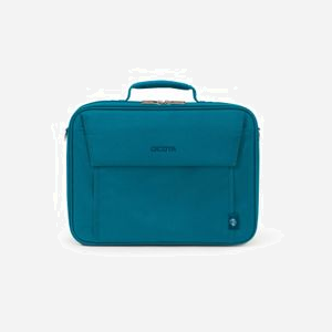 DICOTA Eco Multi BASE D30919-RPET Malette 15.6" Polyester Bleu, Compartiment Rembourré 385x40x265mm, Poche Avant/Arrière, Sangle Amovible, PET Recyclé - Miniature 3