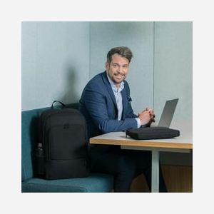 DICOTA Eco Backpack BASE D30914-RPET : Sac à dos 14.1" Polyester Noir 20L, Compartiment HDF, Dimensions 320x140x420mm, 750g, Fabriqué à partir de PET recyclé - Miniature 5