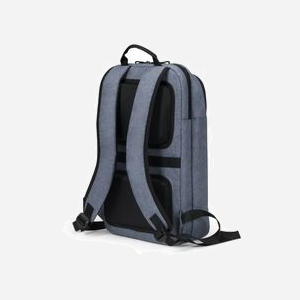 DICOTA Slim Eco MOTION Sac à dos 14.1" Bleu Denim Polyester Recyclé (RPET) 270x100x410mm Compartiment HDF Sangle Chariot Référence D32016-RPET - Miniature 2