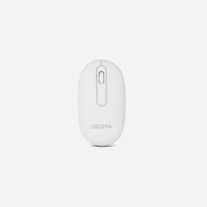 DICOTA Souris Optique Ambidextre D32045 : RF sans fil + Bluetooth, 1600 DPI, 3 Boutons, Rechargeable USB-C, 110x61x28mm, 80g
