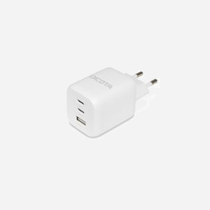 DICOTA D32054 Chargeur Secteur Universel 65W GaN Power Delivery 3.0, 2x USB-C & 1x USB-A, Protections Multiples, 100-240V, Blanc - Miniature 2