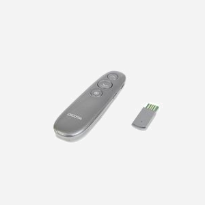 DICOTA D32058 Présentateur Virtuel Sans Fil RF 2.4GHz Gris - Pointeur Laser & Contrôle Distance - 5 Boutons Programmables - USB - 130x35x22mm - Miniature 5