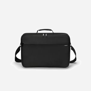 DICOTA D32087-RPET Housse Ordinateur Portable 14.1" (35.8cm) Polyester & PET recyclé, Noir, Poches multiples, Sangle d'épaule amovible, 360x260x50mm