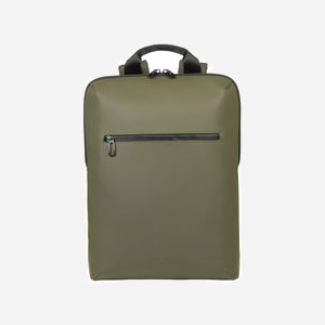 Tucano Gommo BKGOM15-VM Sac à Dos 16" Noir/Vert, Compatible Laptop 15.6" et MacBook Pro 16", Compartiment 365x250x20mm, Caoutchouc, Sangle Chariot - Miniature 1