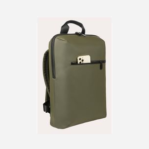Tucano Gommo BKGOM15-VM Sac à Dos 16" Noir/Vert, Compatible Laptop 15.6" et MacBook Pro 16", Compartiment 365x250x20mm, Caoutchouc, Sangle Chariot - Miniature 4