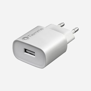 Tiemme 3644W Chargeur Secteur Universel 5W Blanc - 1 Port USB Type-A 3.2 Gen 1 (3.1 Gen 1) avec Câble USB Type-A vers USB Type-C - Miniature 3