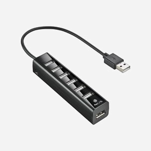 NGS IHUB7 TINY - Hub USB 2.0 7 Ports, 480 Mbit/s, Alimentation Externe, Compatible Windows/macOS/Linux, 102x23x20mm, Noir - Miniature 3