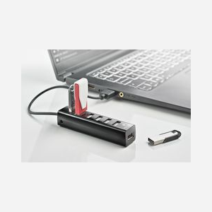 NGS IHUB7 TINY - Hub USB 2.0 7 Ports, 480 Mbit/s, Alimentation Externe, Compatible Windows/macOS/Linux, 102x23x20mm, Noir - Miniature 5
