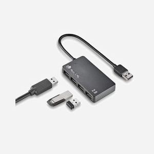 NGS IHUB4 TINY - Hub USB 2.0 Noir 4 Ports, 480 Mbit/s, Dimensions 77x42x12mm, Boîtier Plastique, Compatible Plug and Play, Certification CE - Miniature 4