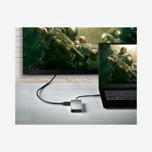 NGS Hub NGS-HUB-0090: Adaptateur USB 2.0 Type-C argenté, 3x USB 3.2 Gen 1, HDMI 4K 30Hz, RJ45 1Gbps, lecteurs SD/TF, Power Delivery 60W, compatible Windows/macOS/Linux - Miniature 5