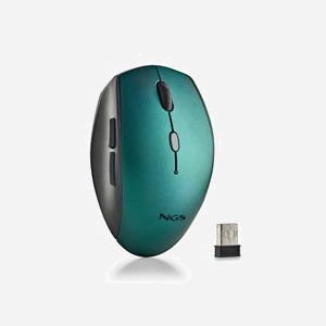 Souris NGS BEE RF sans fil 1600 DPI Optique 5 Boutons Bleu – Clic Silencieux, Ergonomique Droitier, Portée 10m, Compatible Windows/macOS - Miniature 4
