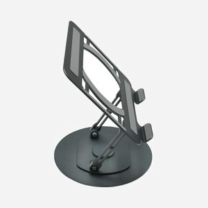 Vision VLM-TL Support Laptop/Livre Métal Gris, Plateau 258x225mm, Hauteur max 32cm, Rotation 360°, Bras 14cm, Pliable, Réglable, Surface Antidérapante - Miniature 3