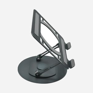 Vision VLM-TL Support Laptop/Livre Métal Gris, Plateau 258x225mm, Hauteur max 32cm, Rotation 360°, Bras 14cm, Pliable, Réglable, Surface Antidérapante - Miniature 4