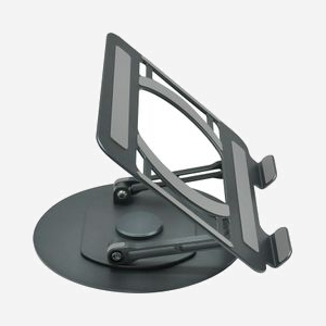 Vision VLM-TL Support Laptop/Livre Métal Gris, Plateau 258x225mm, Hauteur max 32cm, Rotation 360°, Bras 14cm, Pliable, Réglable, Surface Antidérapante - Miniature 5