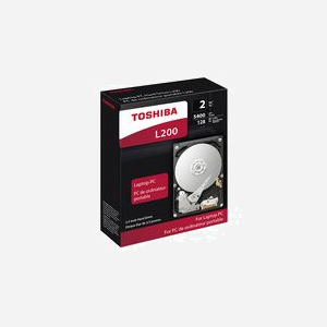 Toshiba L200 HDD 2To 2.5" SATA III 6Gb/s 5400RPM 128Mo, portable, latence 5.56ms, vibrations 1G/5G, 600000 cycles, RoHS - HDWL120UZSVA - Miniature 3