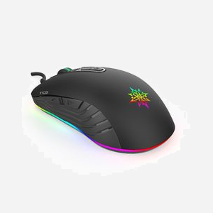Inca IMG-348 Souris Gaming Optique 3200 DPI USB Type-A 7 Boutons Programmables Droitier Noir, Câble 1.65m - Miniature 2