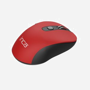 Inca IWM-233RK Souris Optique RF sans fil 1600 DPI Ambidextre 6 Boutons Noir/Rouge, Portée 10m, Récepteur Nano USB Type-A, Compatible Windows/macOS - Miniature 2