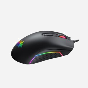 Souris Gamer Inca IMG-GT14 USB Type-A 3600 DPI, 7 Boutons Programmables, Rétroéclairage Multi, Droitier, Câble Tressé 1.5m, Windows, 125x63.5x40mm - Miniature 3