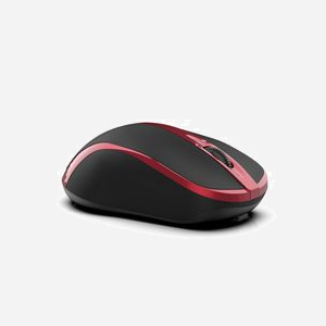 Souris Inca IWM-221RSK RF sans fil Optique 1600 DPI, 2 boutons, 2.4 GHz, portée 10m, noir/rouge, piles AAA, 97.3x70.6x35.7mm - Miniature 2