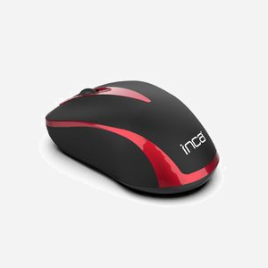 Souris Inca IWM-221RSK RF sans fil Optique 1600 DPI, 2 boutons, 2.4 GHz, portée 10m, noir/rouge, piles AAA, 97.3x70.6x35.7mm - Miniature 3