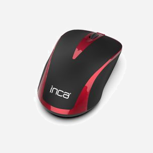 Souris Inca IWM-221RSK RF sans fil Optique 1600 DPI, 2 boutons, 2.4 GHz, portée 10m, noir/rouge, piles AAA, 97.3x70.6x35.7mm - Miniature 4