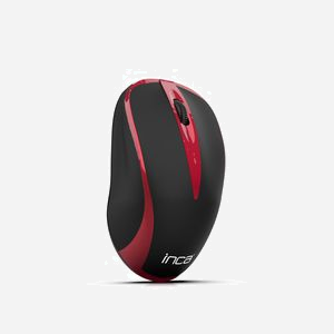 Souris Inca IWM-221RSK RF sans fil Optique 1600 DPI, 2 boutons, 2.4 GHz, portée 10m, noir/rouge, piles AAA, 97.3x70.6x35.7mm - Miniature 5