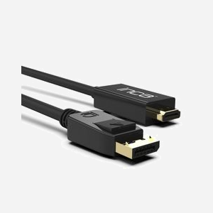 Inca IDPH-18T Câble DisplayPort vers HDMI Type A 1.8m, Connecteurs Mâle-Mâle, Contacts Plaqué Or, Bande Passante 340 MHz, Transfert 10.2 Gbit/s, Noir - Miniature 4