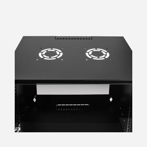 LogiLink W06C55B Rack Mural 6U Noir Acier Porte Verre 545x400x310mm Charge Max 40kg 19" Pré-assemblé avec Verrou à Clé - Miniature 5