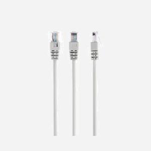 Câble Réseau Gembird PP12-5M Cat5e RJ-45 Mâle/Mâle 5m Beige Contacts Or, Câblage 10/100/1000Base-T(X), Conforme RoHS - Miniature 1