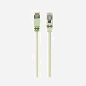 Câble Réseau Gembird PP22-2M Beige Cat5e 2m, Connecteurs RJ-45 Mâle/Mâle, Contacts Or, Technologie 10/100/1000Base-T(X), Paire Torsadée Blindée (F/UTP)