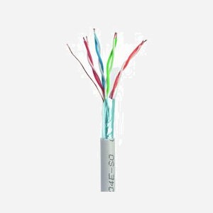 Câble Réseau Gembird Cat5e FTP 305m Gris F/UTP (FTP) Solide RoHS - Référence FPC-5004E-SO - Longueur 305 mètres, Blindage F/UTP, Conducteur solide.