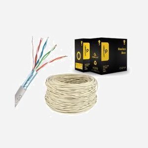 Câble Réseau Gembird Cat5e FTP 305m Gris F/UTP (FTP) Solide RoHS - Référence FPC-5004E-SO - Longueur 305 mètres, Blindage F/UTP, Conducteur solide. - Miniature 3